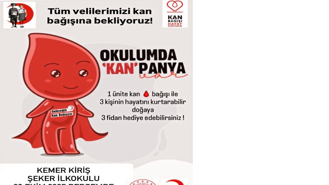 OKULUMDA 'KAN'PANYA. 2 EKİM PERŞEMBE 2025